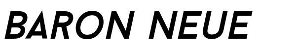 Baron Neue font preview